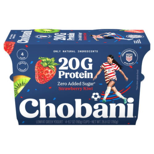 Chobani Lowfat Greek Strawberry Kiwi Yogurt