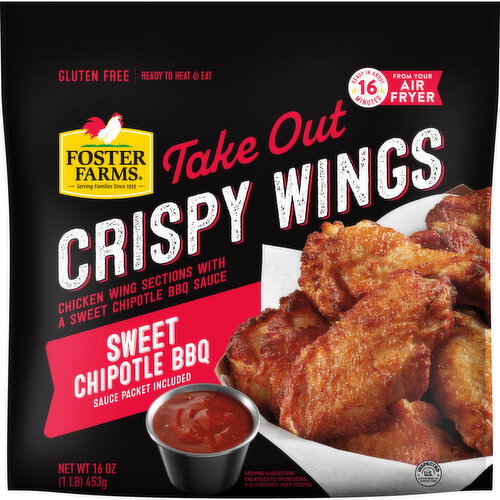 Foster Farms Take Out Sweet Chipotle Crispy Chicken Wings, Frozen Image 1 of 11