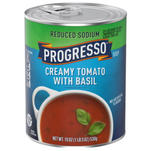 Progresso Reduced Sodium Creamy Tomato with Basil Soup Image 1 of 6