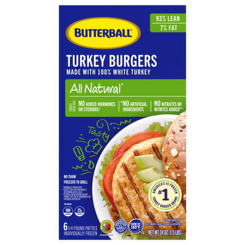 Butterball 93%/7% Turkey Burgers