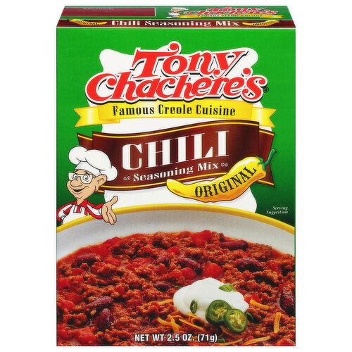 Tony Chachere's Seasoning Mix, Chili, Original