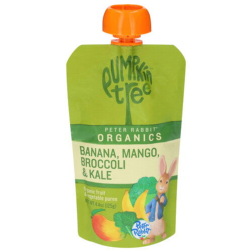 Pumpkin Tree Organic Banana, Mango, Broccoli & Kale Fruit & Vegetable Puree