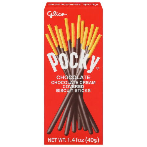 Pocky Biscuit Sticks, Chocolate Cream Covered