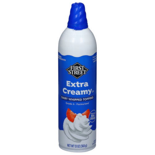 First Street Dairy Whipped Topping, Extra Creamy