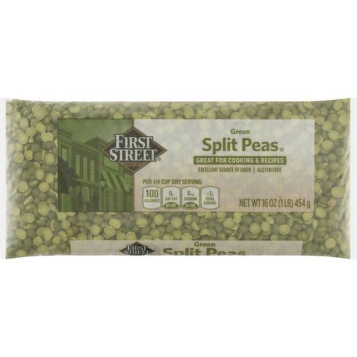 First Street Split Peas, Green