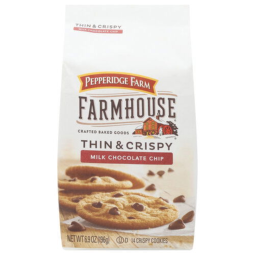 Pepperidge Farm Cookies, Thin & Crispy, Milk Chocolate Chip