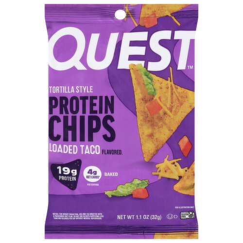 Quest Tortilla Style Loaded Taco Flavored Protein Chips