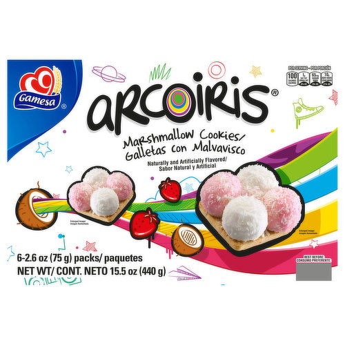 Arcoiris Marshmallow Cookies