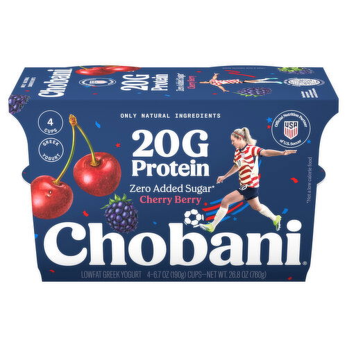 Chobani Lowfat Greek Cherry Berry Yogurt