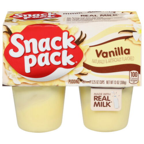 Snack Pack Pudding, Vanilla