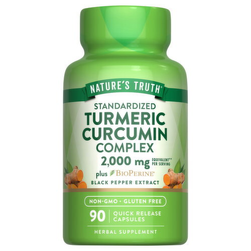 Nature's Truth Nature's Truth Standardized Turmeric Curcumin Complex 2,000 mg** Image 1 of 5