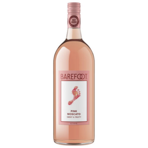 Barefoot Pink Moscato California Rose Wine Image 1 of 7