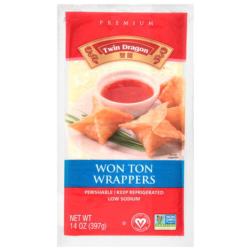 Twin Dragon Won Ton Wrappers, Premium