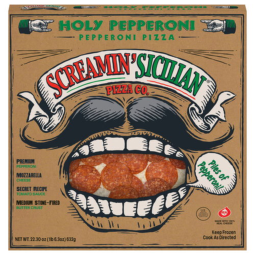 Screamin' Sicilian Pizza Co. Holy Pepperoni Pizza Image 1 of 6