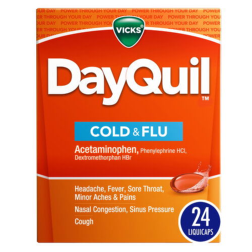 Vicks DayQuil Cold & Flu, LiquiCap Over-the-Counter Medicine