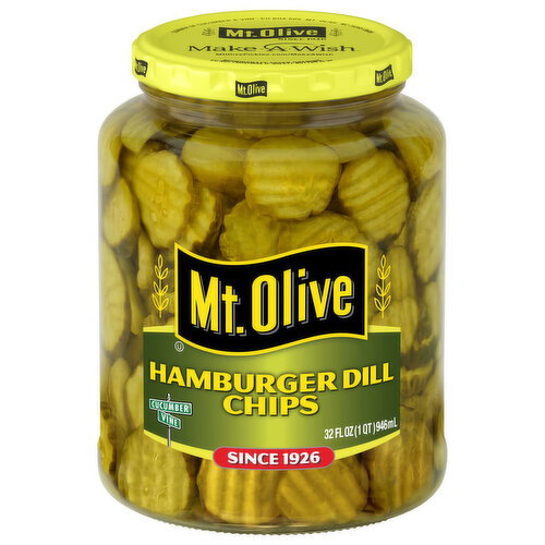 Mt. Olive Hamburger Dill Chips Pickles