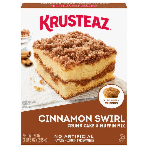 Krusteaz Cinnamon Swirl Crumb Cake & Muffin Mix