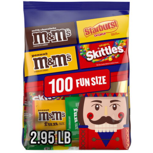 Mixed M&M'S, SKITTLES & STARBURST Christmas Candy Bag