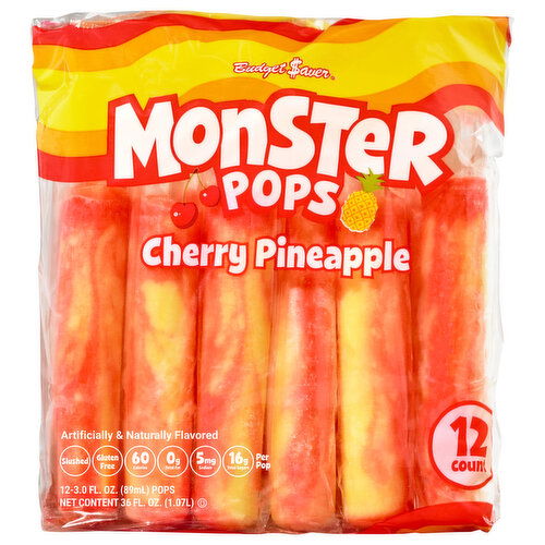 Budget Saver Cherry Pineapple Monster Pops