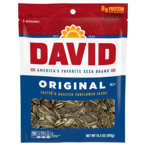 David Salted & Roasted Original Sunflower Seeds
