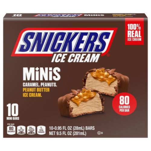 Snickers Peanut Butter Minis Ice Cream Image 1 of 6