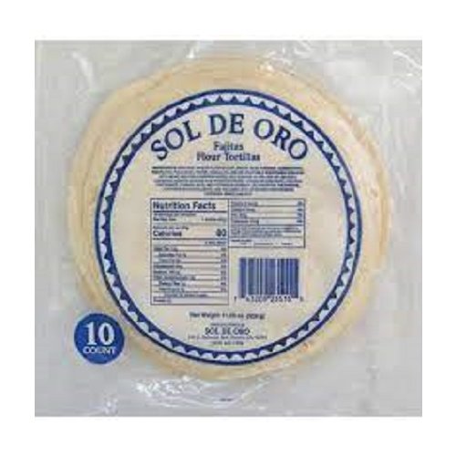 Sol de Oro Fajitas Flour Tortillas 10 ct