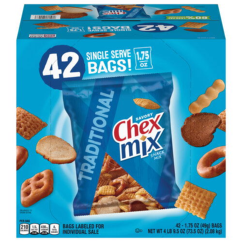 Chex Mix Snack Mix, Savory, Traditional