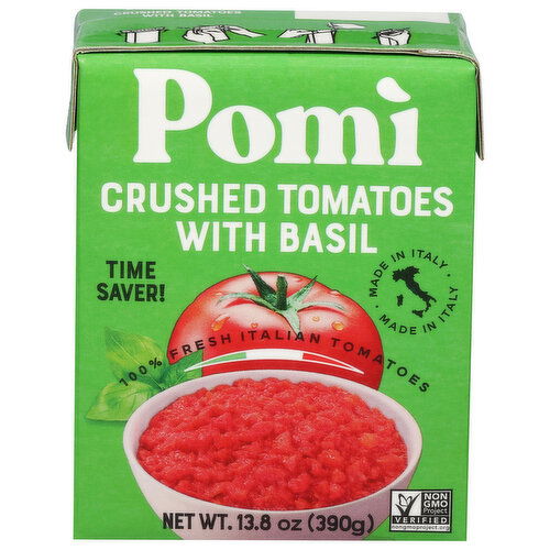 Pomi Tomatoes, with Basil, Crushed