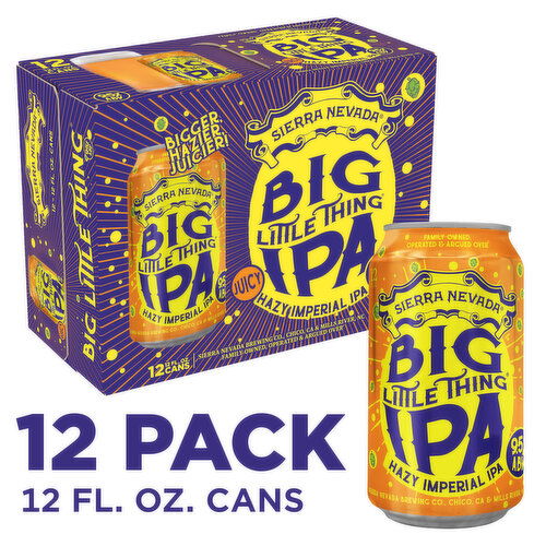 Sierra Nevada Sierra Nevada Big Little Thing Hazy Imperial IPA Craft Beer 12 Pack (12oz Cans)