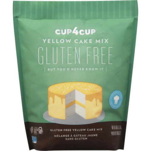 Cup4Cup Cake Mix, Gluten Free, Yellow