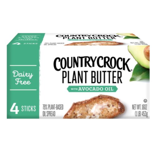 Country Crock Dairy Free Vegan Plant Butter with Avocado Oil Sticks
