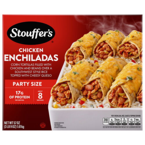 Stouffer's Chicken Enchiladas Party Size Image 1 of 6