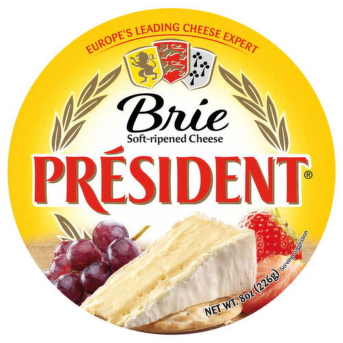 President Soft-Ripened Brie Cheese