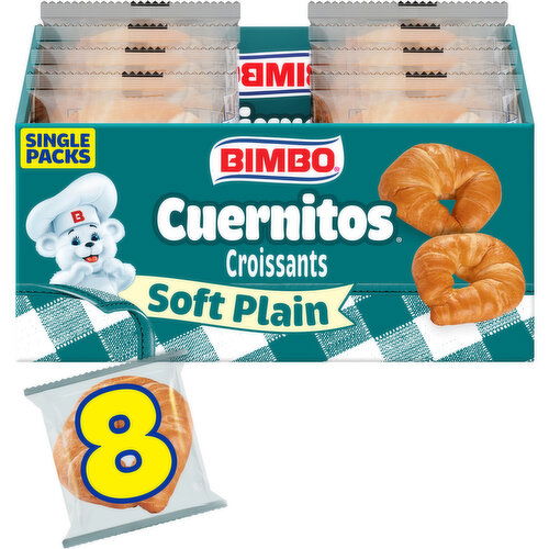 Bimbo Plain Croissants, 8 packs, 14.08 oz