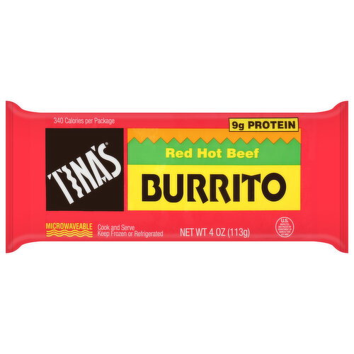 Tina's Red Hot Beef Burrito Image 1 of 6