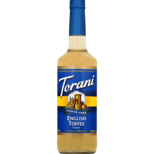 Torani Syrup, Sugar Free, English Toffee