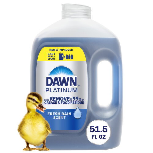 Dawn Dawn Platinum Refill Jug Dish Soap Fresh Rain, 51.5oz Image 1 of 6