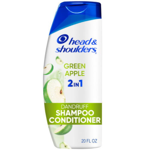 Head & Shoulders 2 in 1 Dandruff Shampoo and Conditioner, Green Apple Image 1 of 6