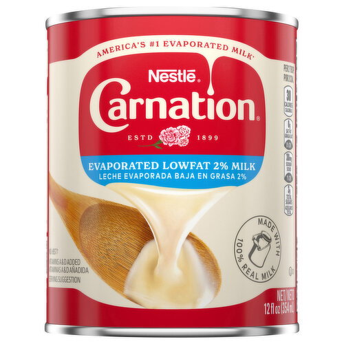 Carnation Evaporated Lowfat 2% Milk Image 1 of 6