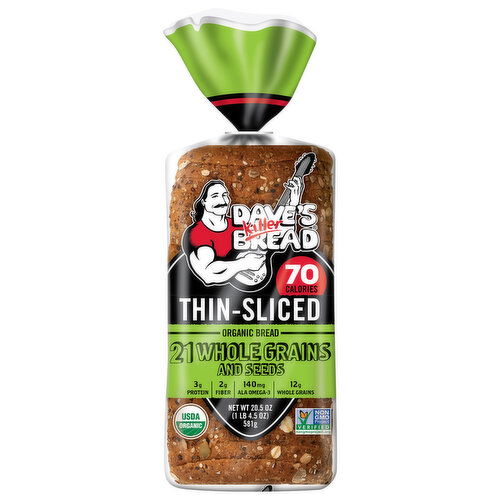 Dave's Killer Bread Bread, Organic, Thin-Sliced