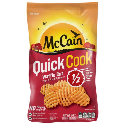 McCain French Fried Potatoes, Waffle Cut, Quick Cook