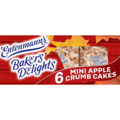 Entenmann's Apple Brown Sugar Mini Crumb Cakes, 6 packs, 12.25 oz