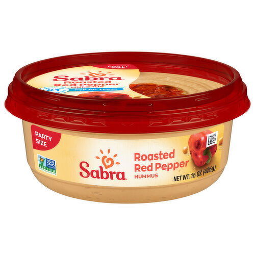 Sabra Roasted Red Pepper Hummus Party Size Image 1 of 6