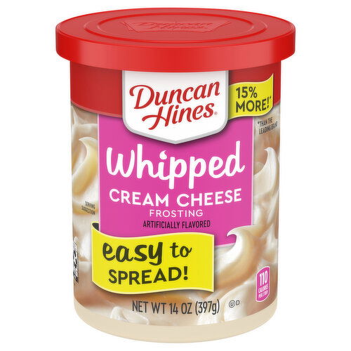 Duncan Hines Whipped Cream Cheese Frosting