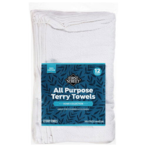 First Street All Purpose Home Collection Terry Towels