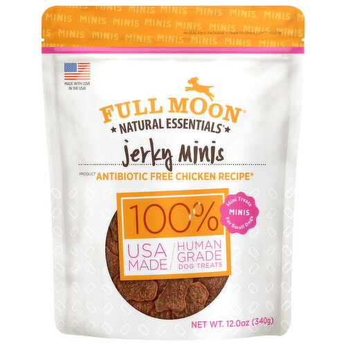 Full Moon Jerky Chicken Recipe Minis Dog Treats Image 1 of 3