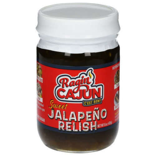 Ragin' Cajun Relish, Sweet & Spicy Jalapeno