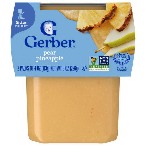 Gerber Sitter 2nd Foods Pear Pineapple