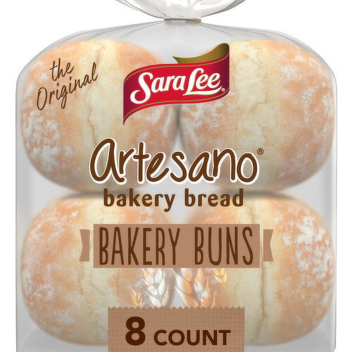 Sara Lee White Bakery Buns, 8 count, 19 oz