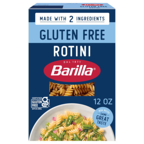 Barilla Gluten Free Rotini Pasta - Non-GMO Gluten Free Pasta Made with Blend of Corn & Rice - Vegan Pasta